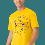 MUSIC Notes Short Sleeve T-Shirt – Unisex