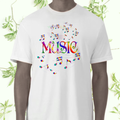 MUSIC Notes Short Sleeve T-Shirt – Unisex