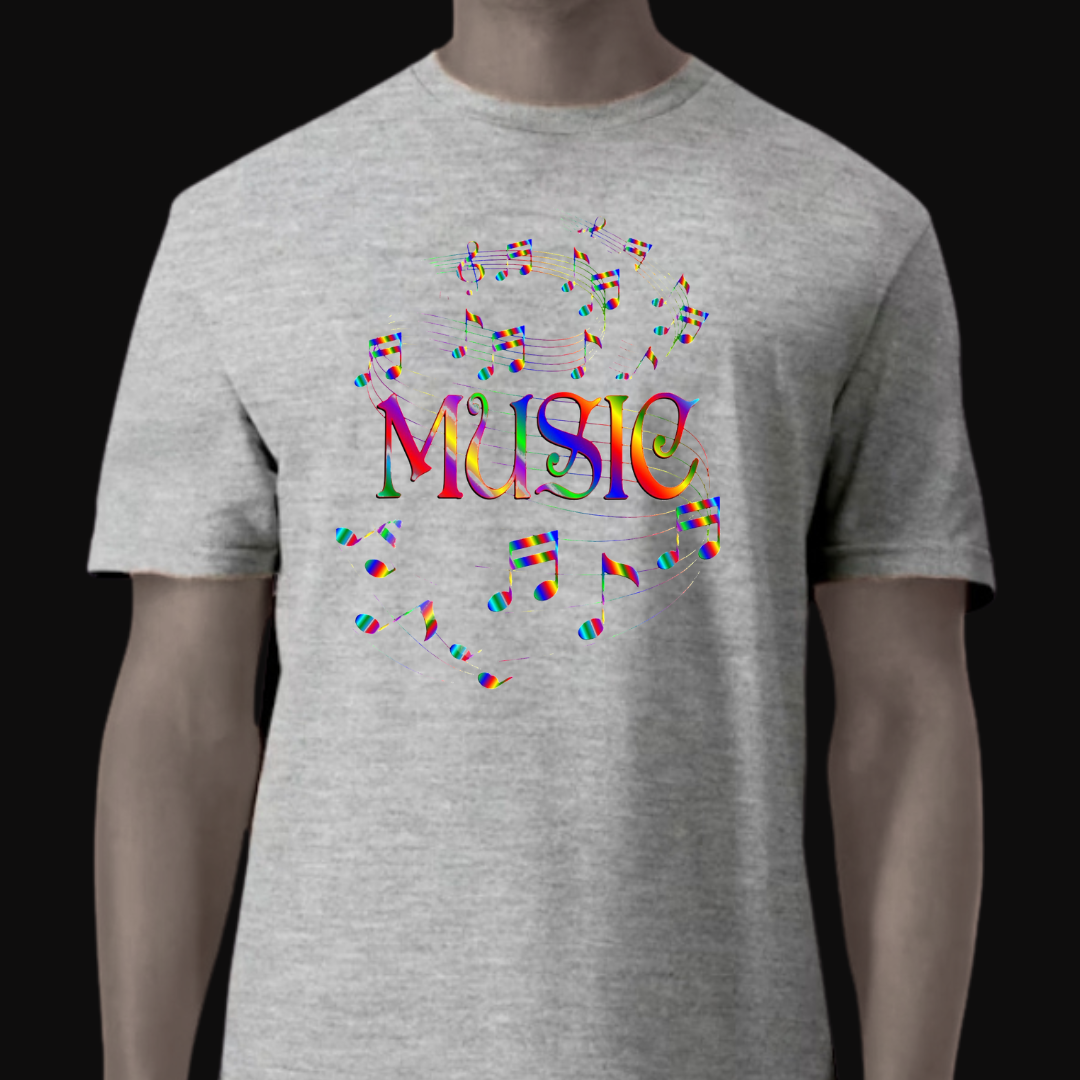 MUSIC Notes Short Sleeve T-Shirt – Unisex