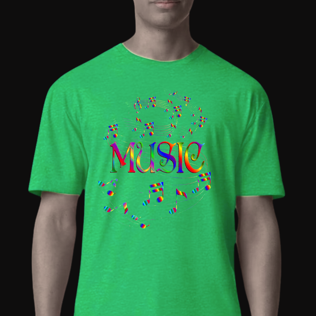 MUSIC Notes Short Sleeve T-Shirt – Unisex