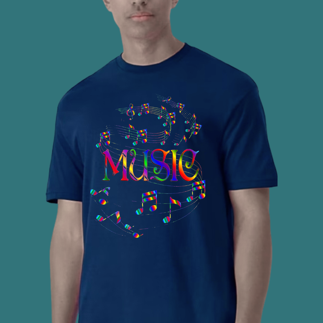 MUSIC Notes Short Sleeve T-Shirt – Unisex