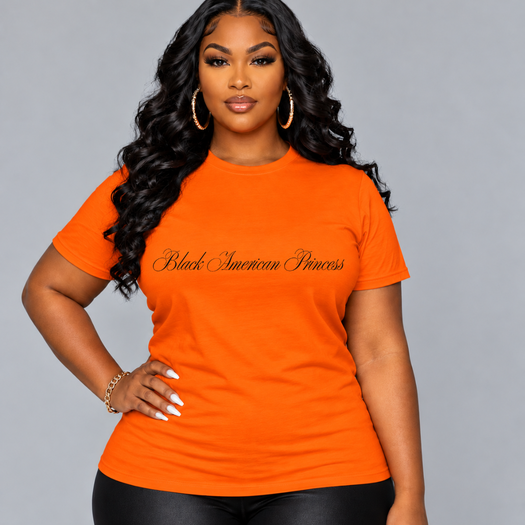 Black American Princess Royalty & Confidence Tee