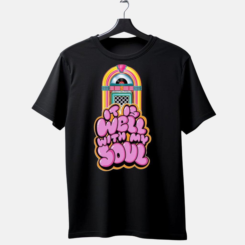 It Is Well With My Soul Retro Jukebox T-Shirt – 70s Inspired Gospel Tee
