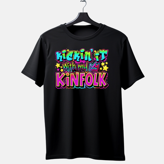Kickin’ It With My Kinfolk T-Shirt – Bold Urban Streetwear