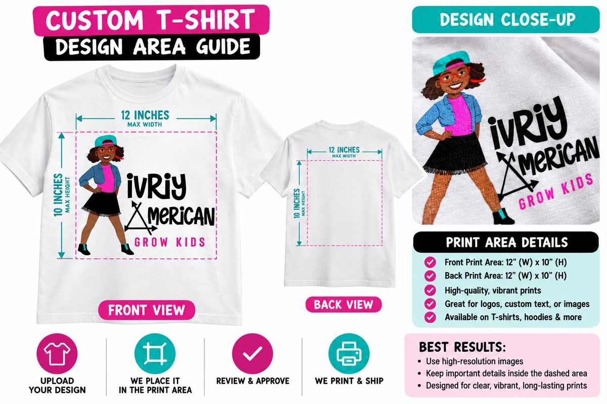 Custom Printed T-Shirts – Your Design, Your Way (Bulk)