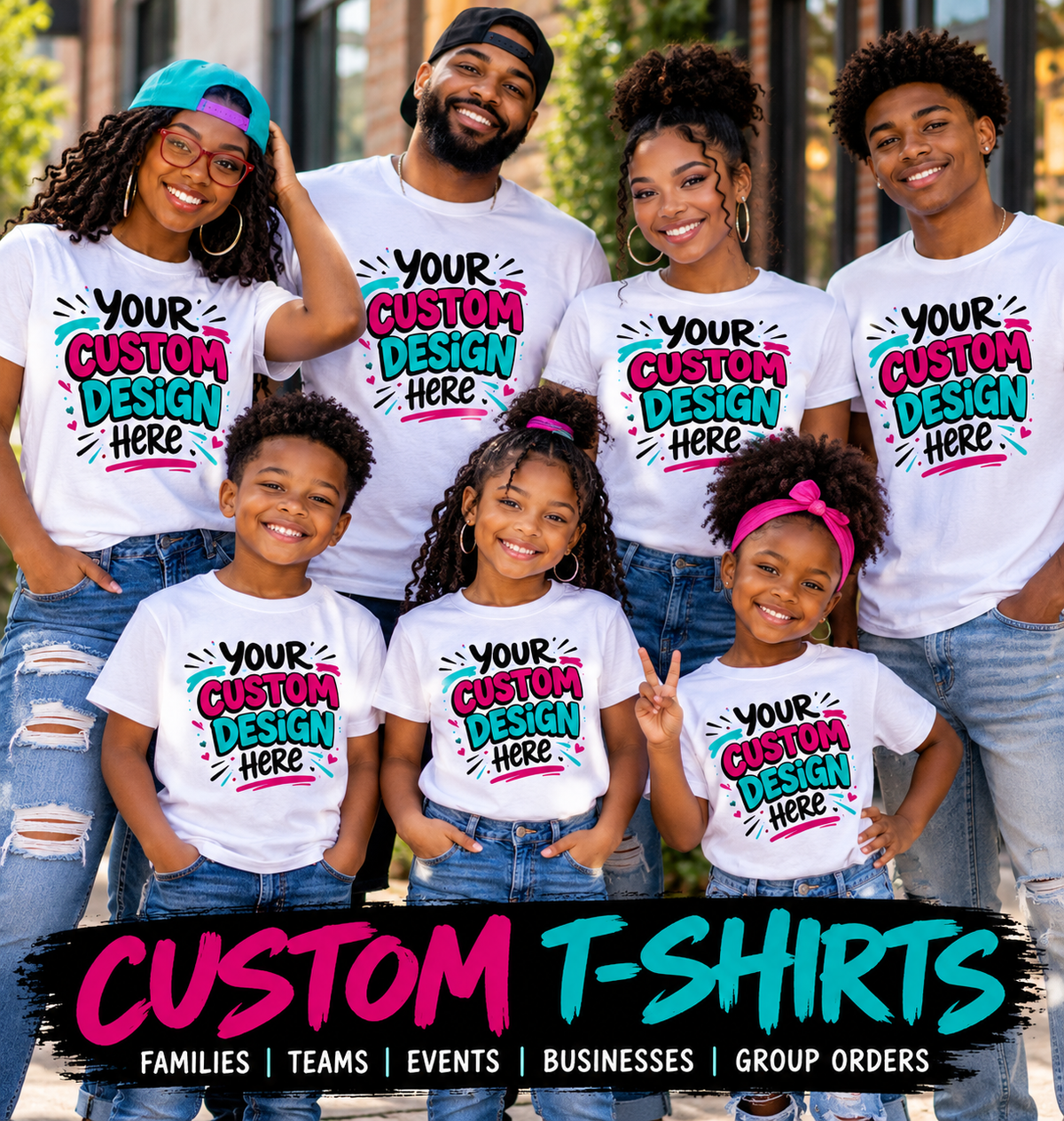 Custom Printed T-Shirts – Your Design, Your Way (Bulk)