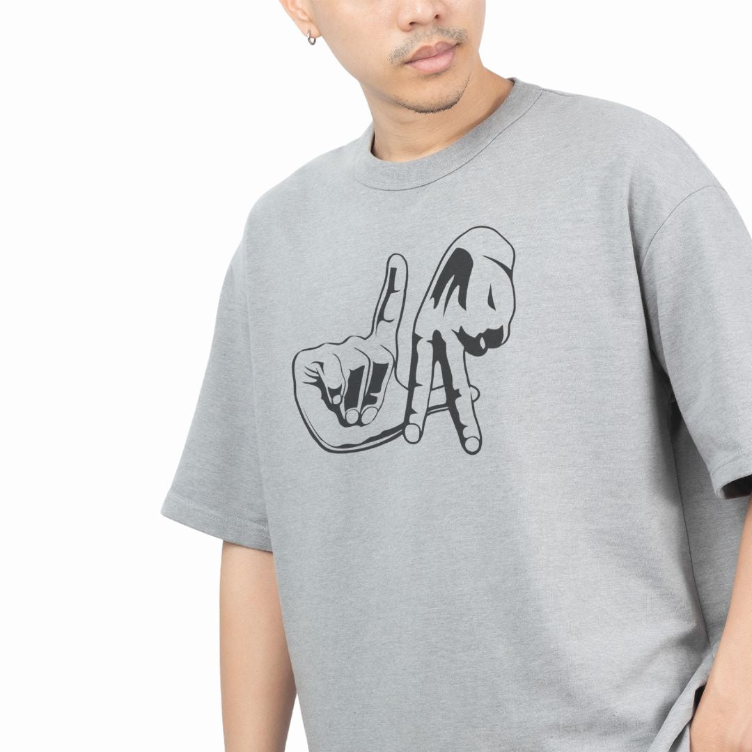 Los Angeles Finger Stencil Short-Sleeve T-Shirt