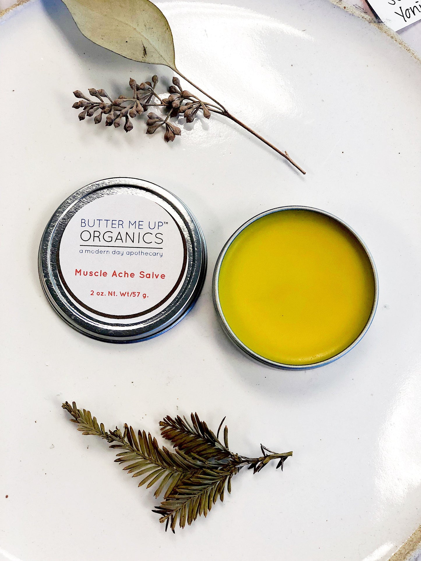 Organic Muscle Ache Salve w/ Cayenne / ZERO WASTE / Plastic Free