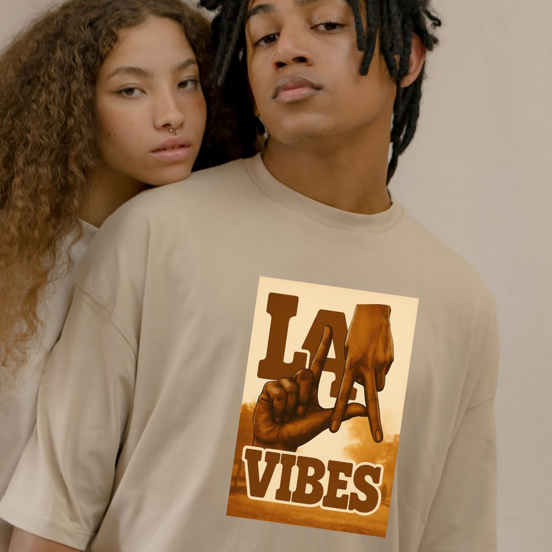 Los Angeles Brown T-Shirt  Ivriy American Streetwear