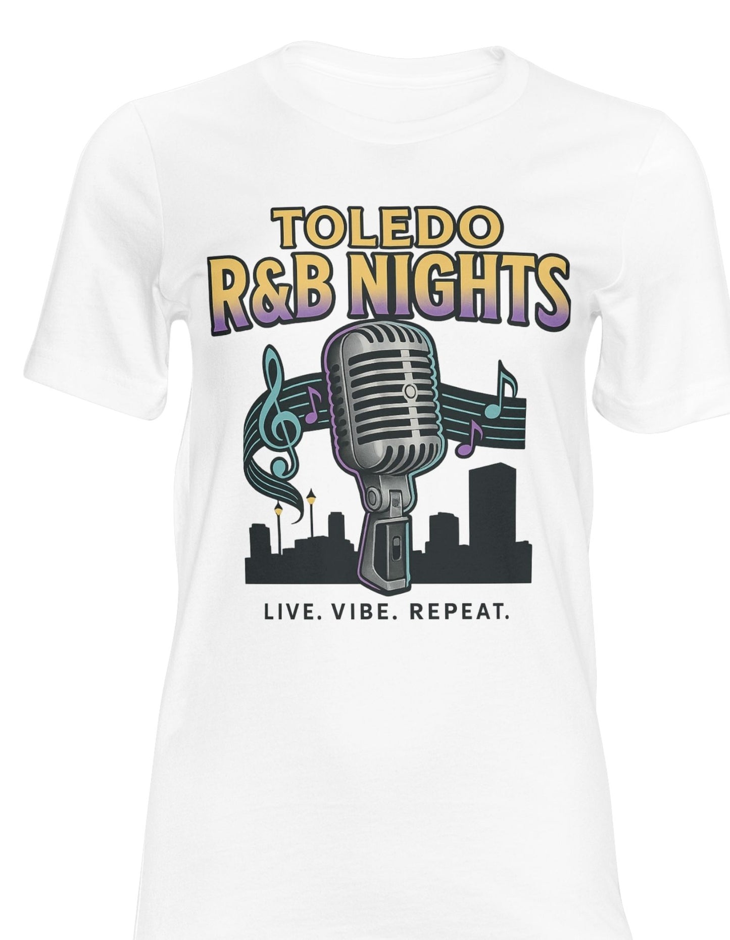 Toledo R&B Nights T-Shirt – Live. Vibe. Repeat.
