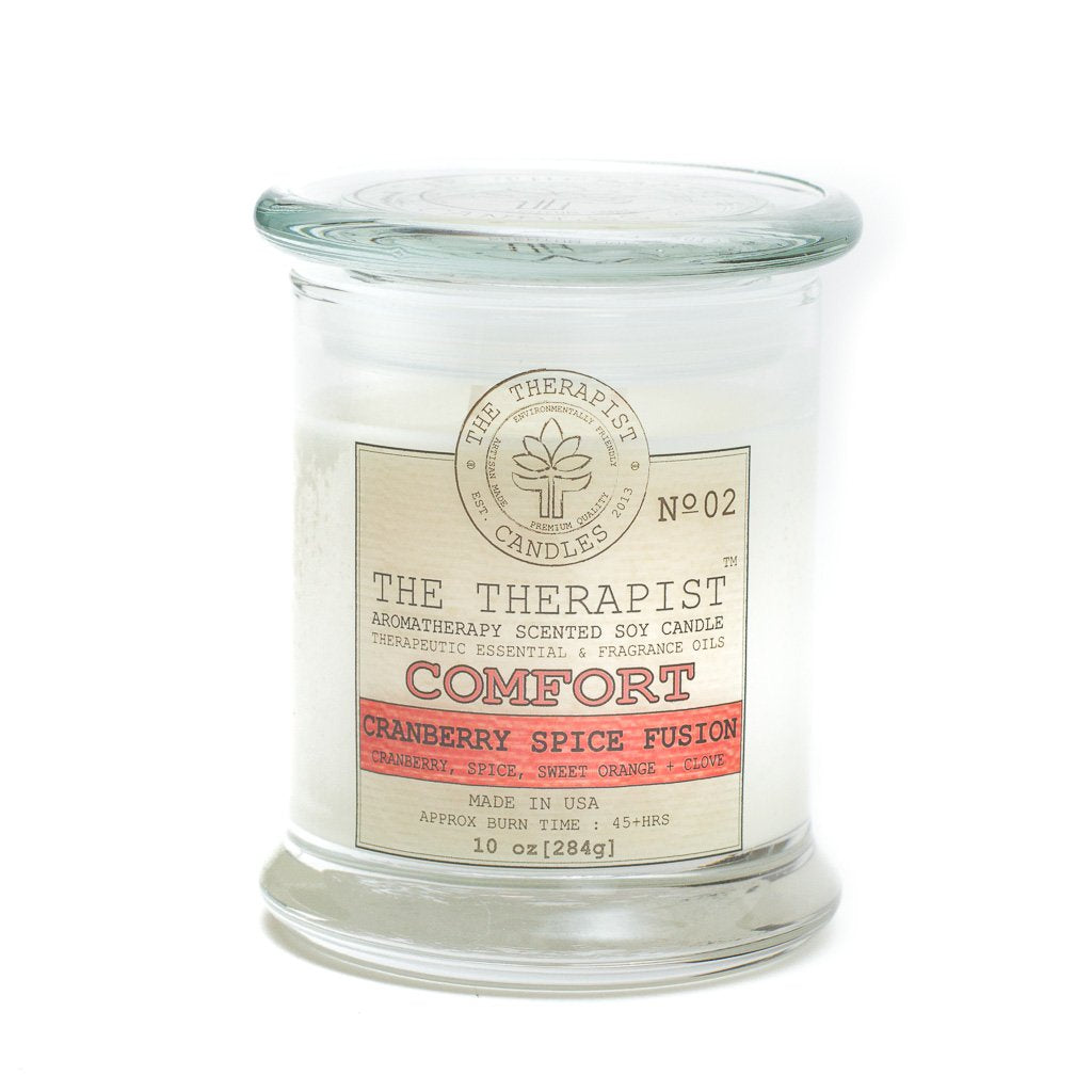 The Therapist Comfort Cranberry Spice  Soy Candle