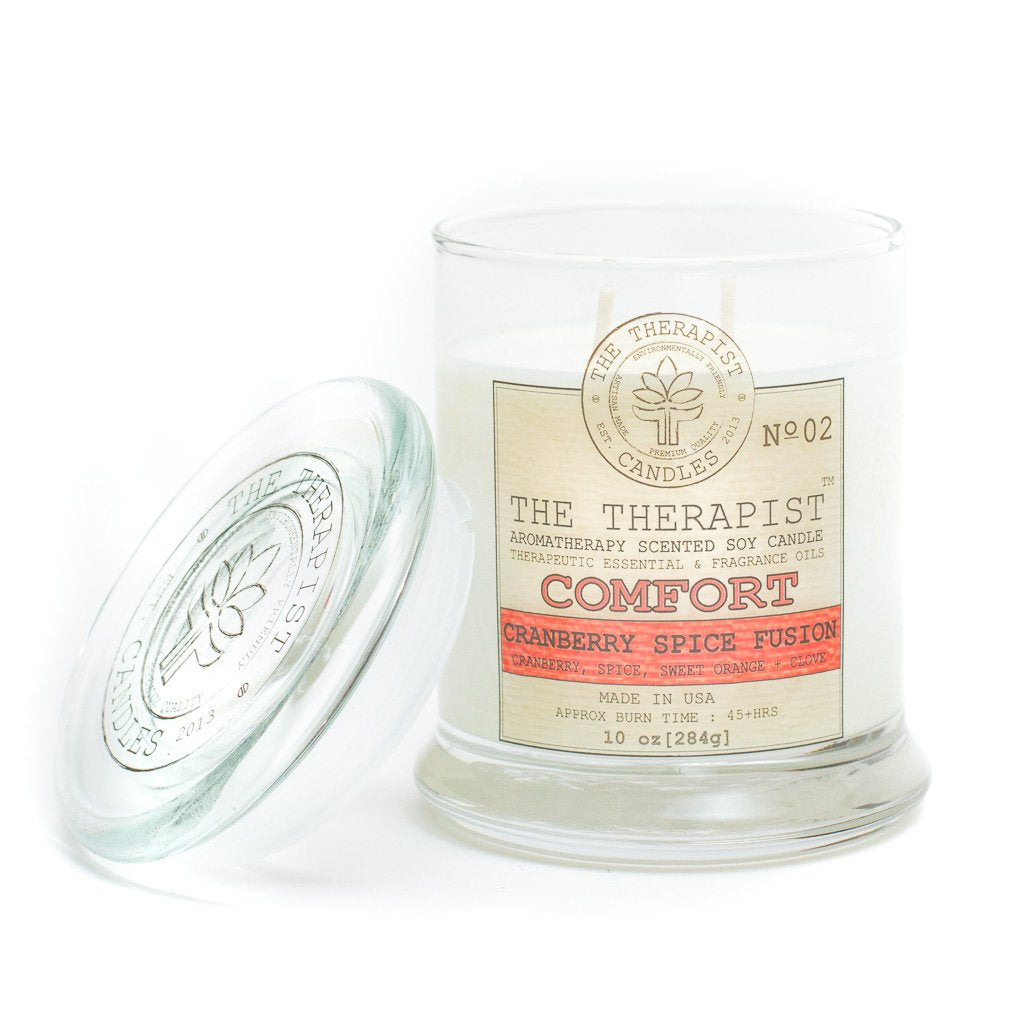 The Therapist Comfort Cranberry Spice  Soy Candle